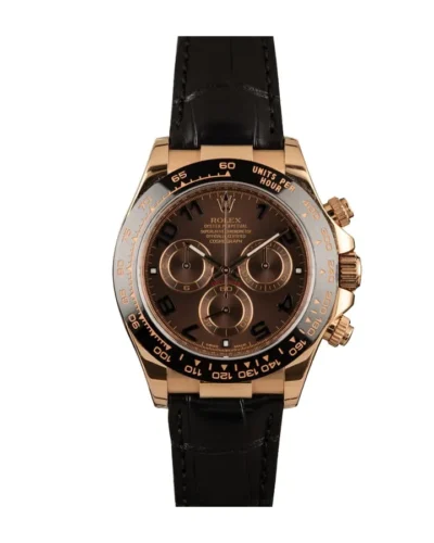 Rolex Daytona 116515LNBR Róża złota Black Super Clone