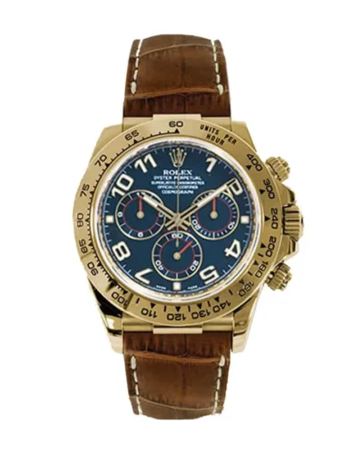 Rolex Daytona 116518 Żółte złoto Blue Super Clone
