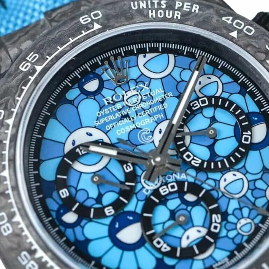 Rolex Daytona Blue Sun Flower Pattern Super Clone