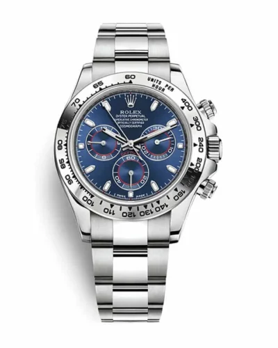 Rolex Daytona Cosmograph 116509 White Gold Blue Dial Super Clone