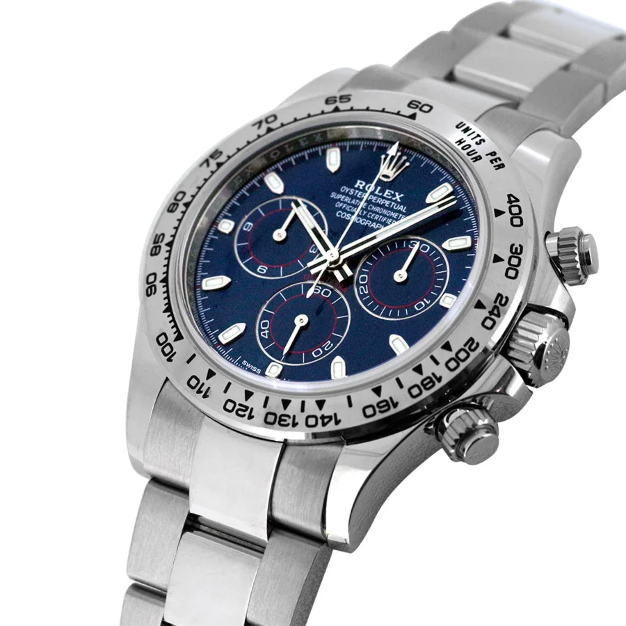 Rolex Daytona Cosmograph 116509 White Gold Blue Dial Super Clone