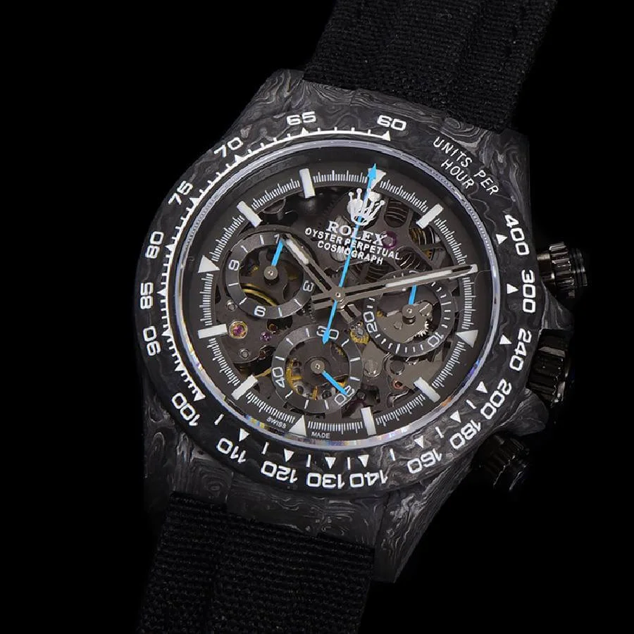 Rolex Daytona DIW Carbon Skeleton Super Clone