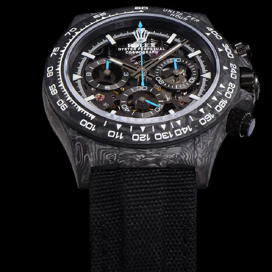 Rolex Daytona DIW Carbon Skeleton Super Clone