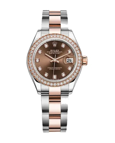 Rolex Lady-Datejust 279381RBR Everose Gold Diamond Bezel Super Clone
