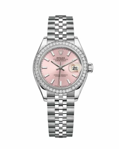 Rolex Lady-Datejust 279384RBR Pink Dial Diamond Bezel Super Clone