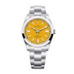 Rolex Oyster Perpetual 124300 Yellow Dial Super Clone