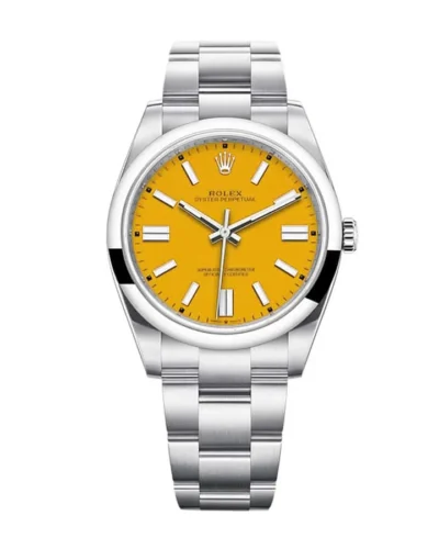 Rolex Oyster Perpetual 124300 Yellow Dial Super Clone