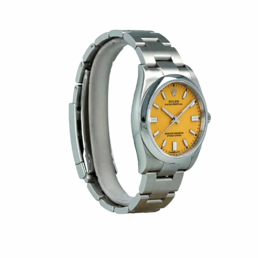 Rolex Oyster Perpetual 124300 Yellow Dial Super Clone