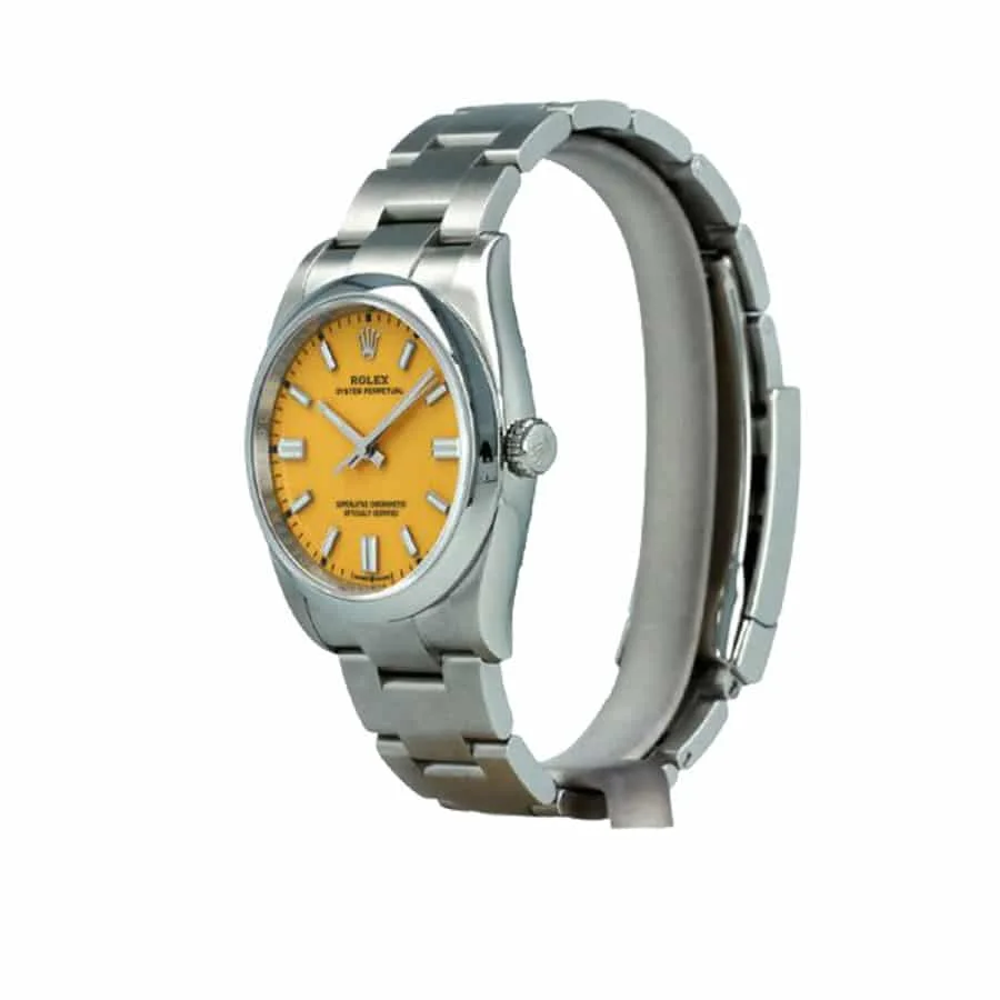 Rolex Oyster Perpetual 124300 Yellow Dial Super Clone