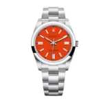 Rolex Oyster Perpetual 126000 Coral Red Dial Super Clone
