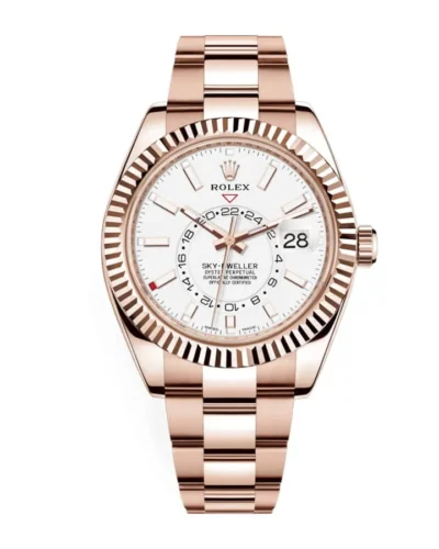 Rolex Sky-Dweller 326935 Rose-Gold White Super Clone