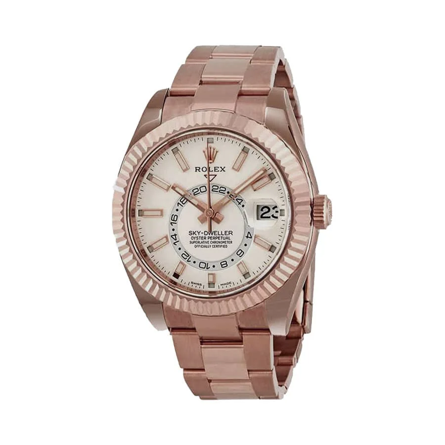Rolex Sky-Dweller 326935 Rose-Gold White Super Clone