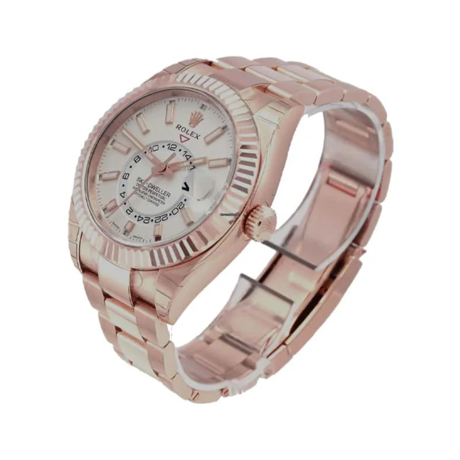 Rolex Sky-Dweller 326935 Rose-Gold White Super Clone