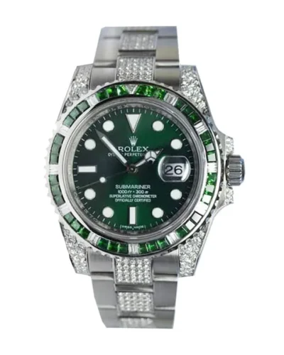 Rolex Submariner 116610LV Hulk Diamond Iced Out Super Clone