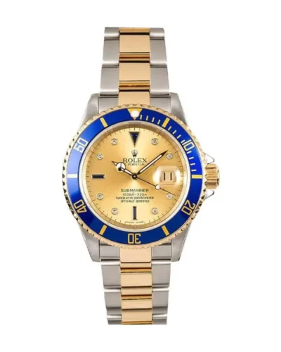 Rolex Submariner 16613 Serti Two Tone Diamond Super Clone