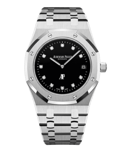 Super Clone Audemars Piguet Royal Oak Jumbo Extra-Thin 15206PT.OO.1240PT.01 39mm Marcació negre