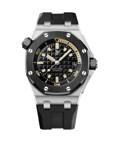Super Clone Audemars Piguet Royal Oak Offshore Diver 15720ST 42mm Marcació negre
