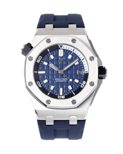 Super Clone Audemars Piguet Royal Oak Offshore Diver 15720ST 42mm Marcació blava