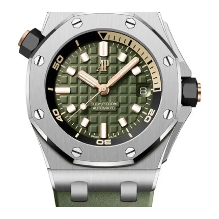 Super Clone Audemars Piguet Royal Oak Offshore Diver 15720ST 42mm Green Dial