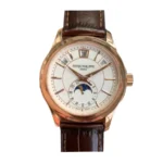 Super Clone Patek Philippe Annual Calendar 40mm White Dial 5205R-001