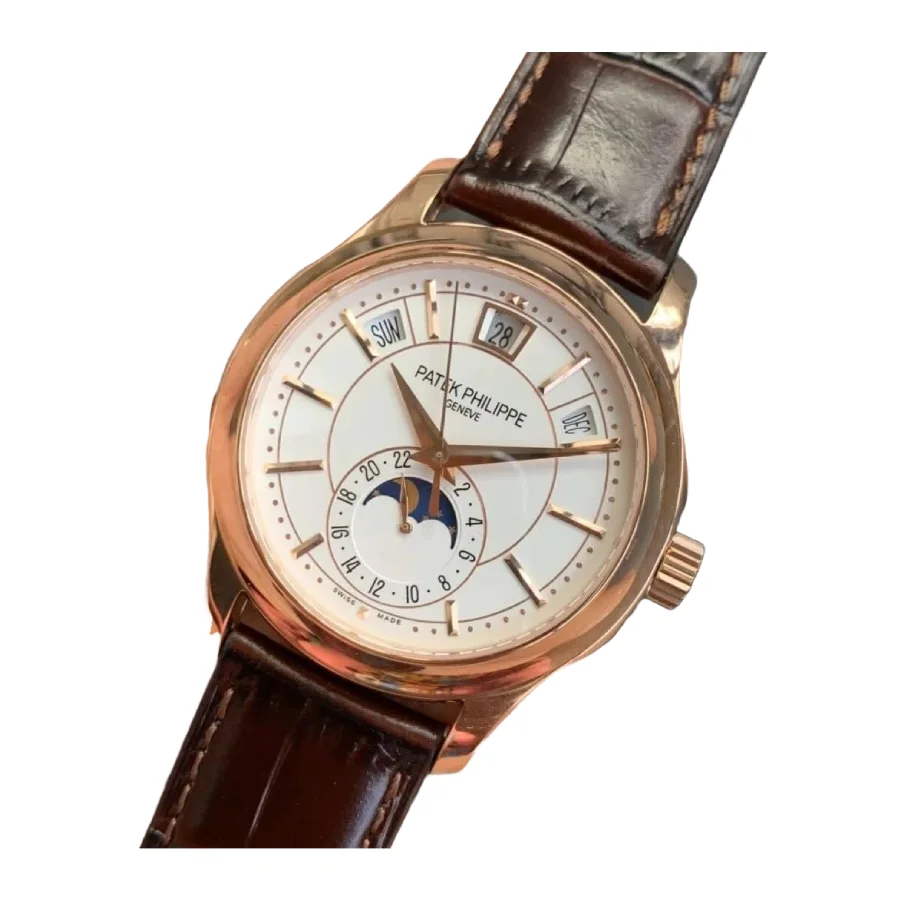 Super Clone Patek Philippe Annual Calendar 40mm White Dial 5205R-001