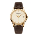 Super Clone Patek Philippe Calatrava 5227J-001 Yellow Gold Date Sweep Seconds 39mm