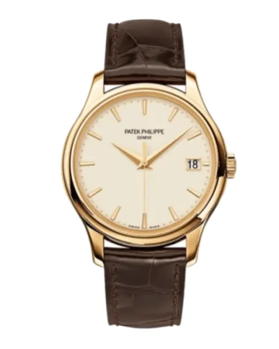 Super Clone Patek Philippe Calatrava 5227J-001 Yellow Gold Date Sweep Seconds 39mm