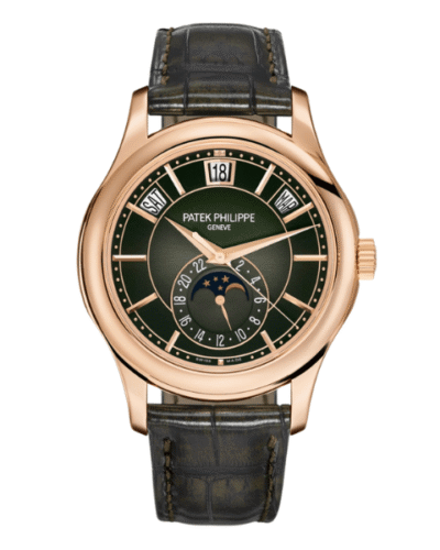 Super Clone Patek Philippe Complications 5205R-011 40mm Zaļš zalktis Rožu zelts