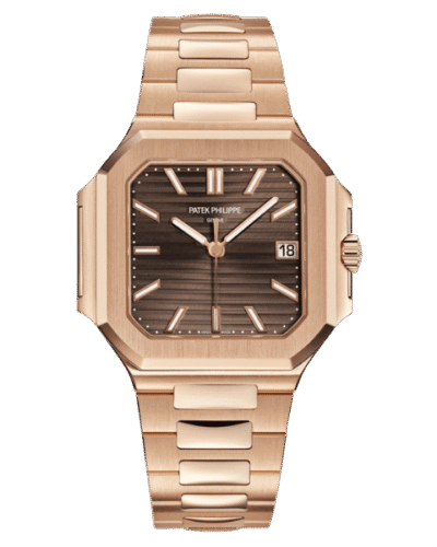 Super Clone Patek Philippe Cubitus 5821/1AR-001 45mm Marcació de xocolata Rose Gold