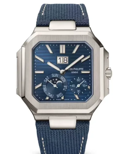 Super Clone Patek Philippe Cubitus 5822P-001 Platinum Instantaneous Grand Date Day Moon Phases – SuperClone suís
