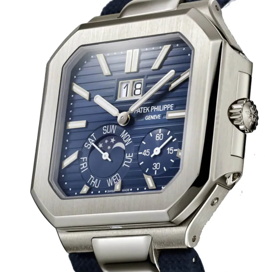 Super Clone Patek Philippe Cubitus 5822P-001 Platinum Instantaneous Grand Date Day Moon Phases – Swiss SuperClone