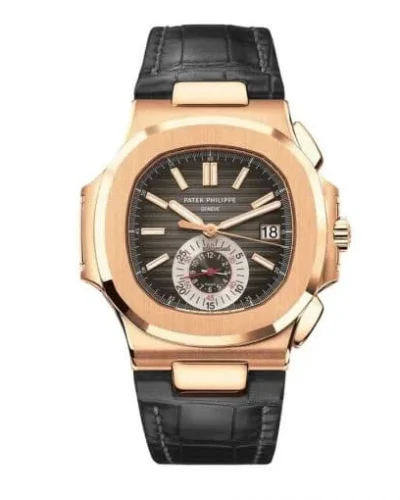 Super Clone Patek Philippe Nautilus 5980R-001 40.5mm Chronograph Oro rosa