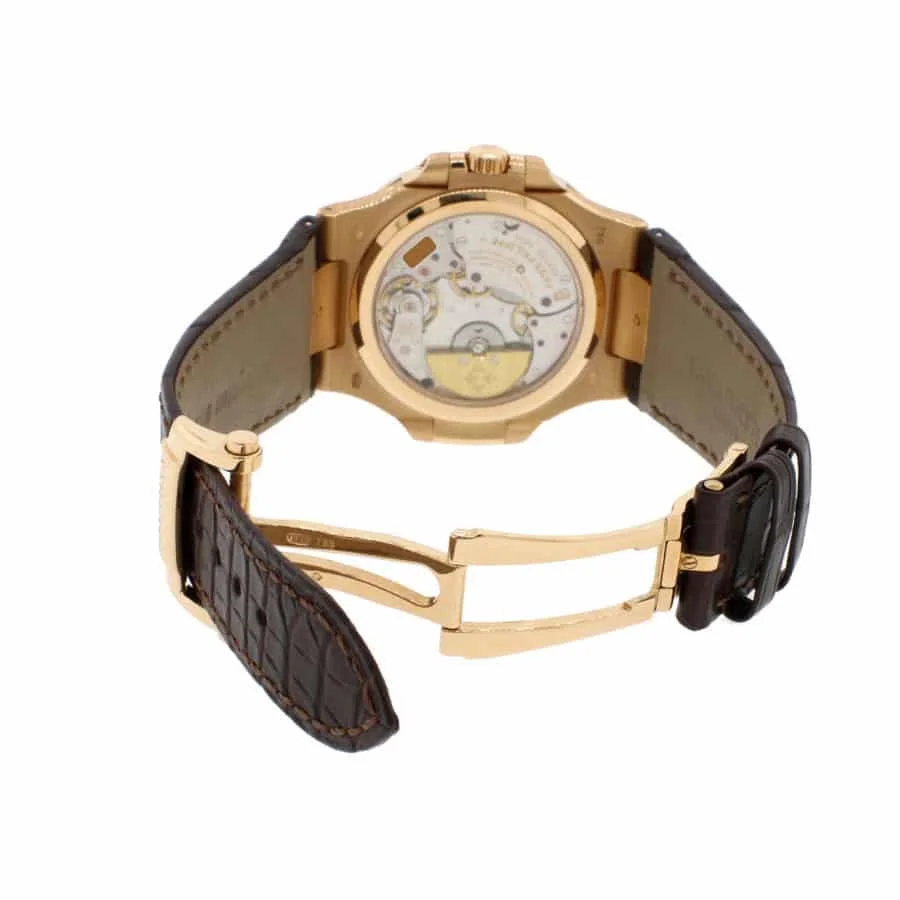 Super Clone Patek Philippe Nautilus 5980R-001 40.5mm Chronograph Rose Gold