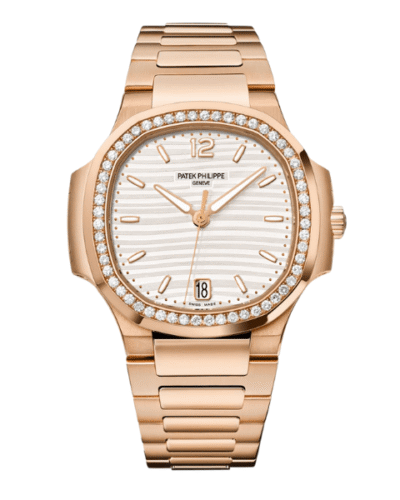 Super Clone Patek Philippe Nautilus 7118/1R-011 32.5mm Quadrante bianco Oro rosa