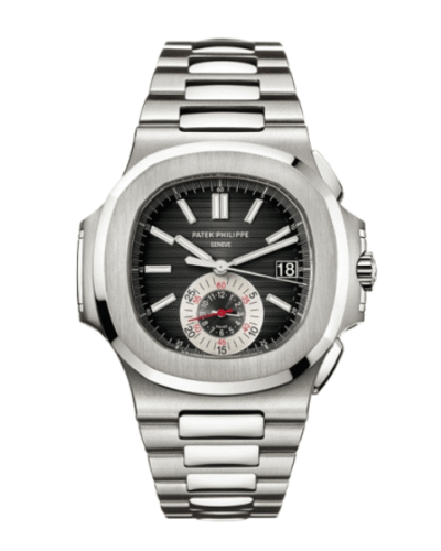Super Clone Patek Philippe Nautilus Chronograph 5980/1A-014 40.5mm Black-Dial Biru