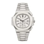 Super Clone Patek Philippe Nautilus Chronograph 5980/1A-019 40.5mm White Dial