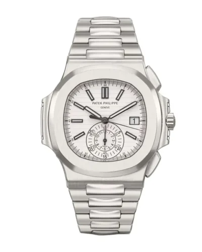 Super Clone Patek Philippe Nautilus Chronograph 5980/1A-019 40.5mm Dial Putih