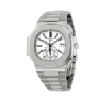 Super Clone Patek Philippe Nautilus Chronograph 5980/1A-019 40.5mm White Dial