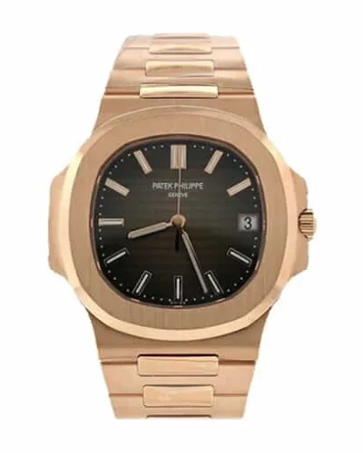 Super Clone Patek Philippe Nautilus Chronograph 5980/1R-001 40mm Black-Gray Dial Emas Mawar