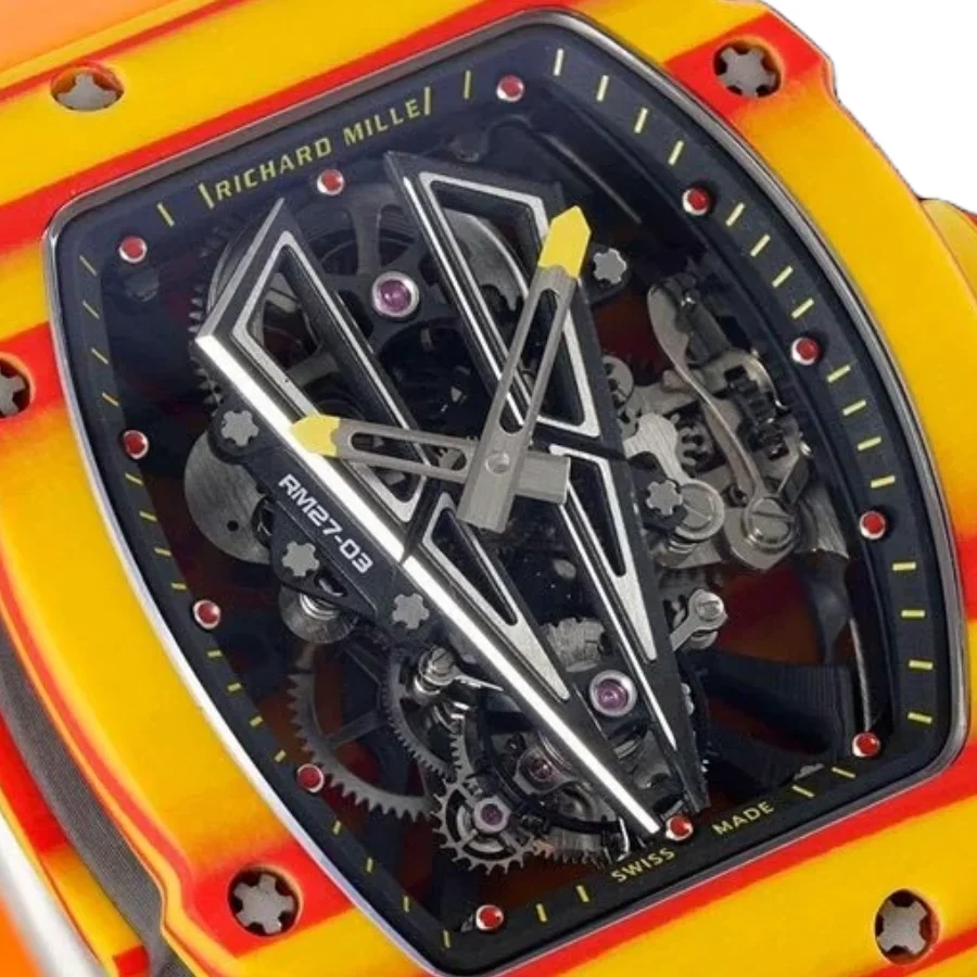 Super Clone Richard Mille RM 27-03 Richard Mille Rafael Nadal Shock Resistance 42mm Carbon