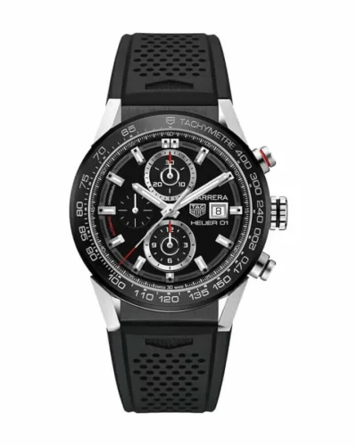 TAG Heuer Carrera Chronograph CBN2A1B.BA0643 Black Rubber Super Clone